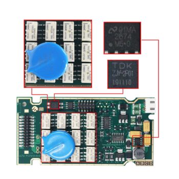 Golden EDGE PCB best clone LEXIA3 DIAGBOX Interface