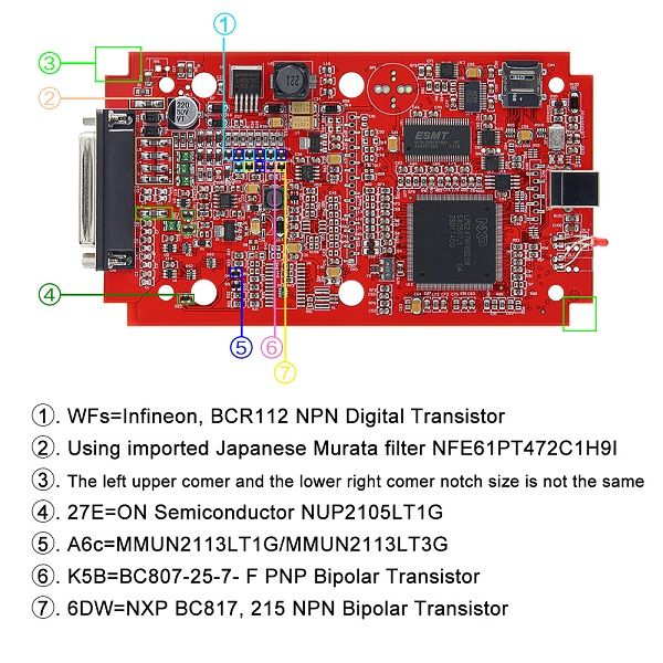 high quality kess v2 with red pcb(full chips )
