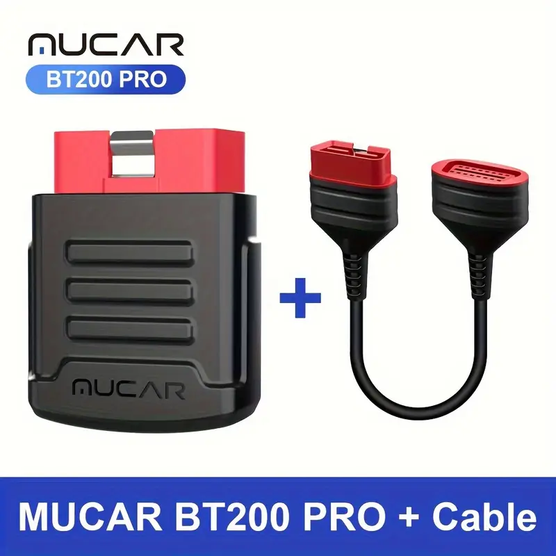 MUCAR BT200 PRO OBD2 Scanner with Extension cable